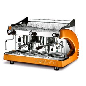 Кофемашина Royal Synchro 2GR Lever Dispensing Boiler 14LT оранжевая